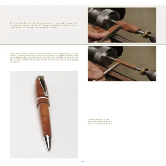 Turning Modified Slimline Pens {3}