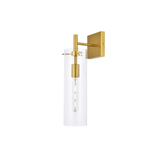 Savant 1 light brass wall sconce {3}
