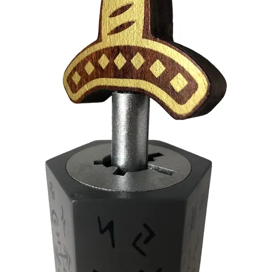 True Genius - Sword and Stone Brainteaser Puzzle Game {5}