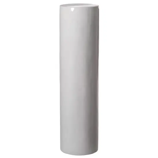 Contemporary Decorative Modern Fiberglass Pillar Column Flower Stand -Photography Props - Stylish Cylinder Shape Versatile Pedestal for Wedding, Living Room, or Dining Room Decor White {1}