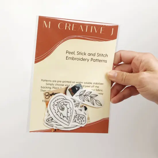 MCreativeJ In The Tropics - Peel Stick and Stitch Hand Embroidery Patterns {3}