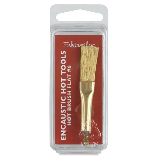 Enkaustikos Hot Brush Attachment - Flat, Size 6 {1}