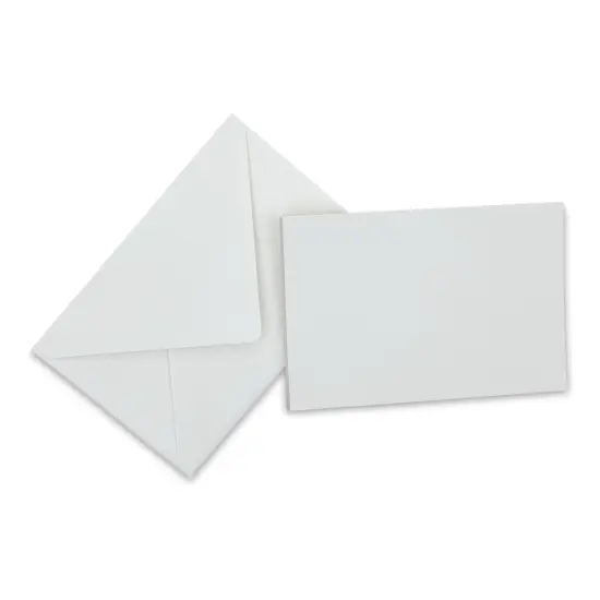 Original Crown Mill Large Flat Cards and Envelopes - White, Pkg of 25 {1}