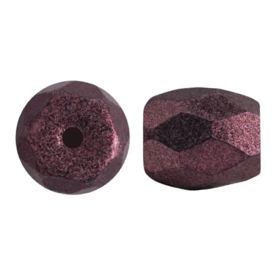Baros Par Puca®, Czech glass bead, Metallic Matte Burgundy, 10 grams {2}