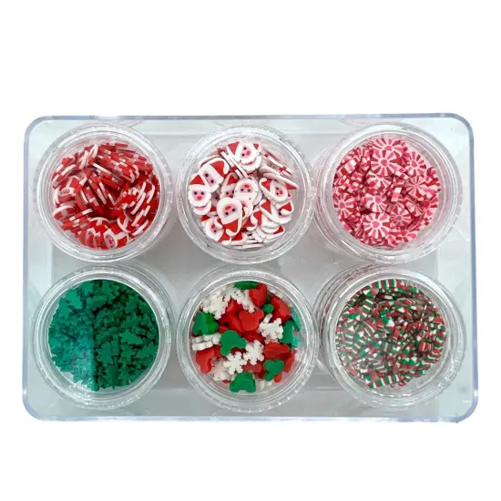 Santa Baby Combo Set of Polymer Clay Pieces for Epoxy and UV Resin Art {1}