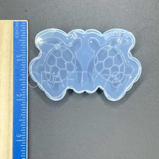 Turtle Dangle Earring Silicone Mold (D4) {2}
