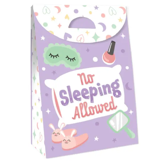 Big Dot of Happiness Pajama Slumber Party - Girls Sleepover Birthday Gift Favor Bags - Party Goodie Boxes - Set of 12 {4}