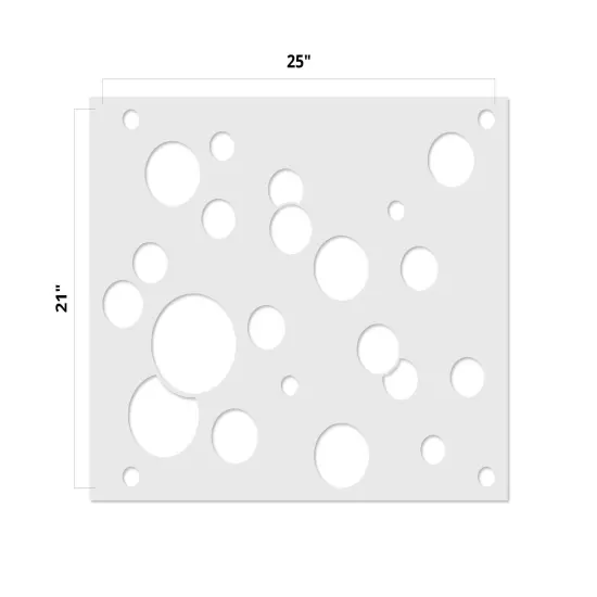 Bubbles Wallpaper Wall Stencil | 3580 by Designer Stencils | Pattern Stencils | Reusable Stencils for Painting | Safe & Reusable Template for Wall Decor | Try This Stencil Instead of a Wallpaper | Easy to Use & Clean Art Stencil Pattern {3}