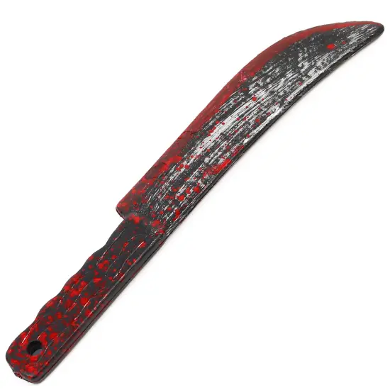 Bloody Butcher Knife Prop - Blood Stained Fake Costume Knives Props for Zombie Costumes {4}