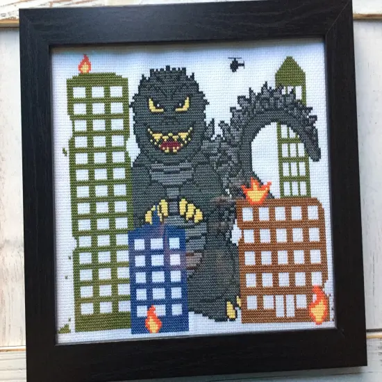Monster Mayhem Counted Cross Stitch DIY KIT {1}
