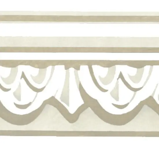 Clover Leaf Molding Wall Stencil | 2689 by Designer Stencils | Pattern Stencils | Reusable Stencils for Painting | Safe & Reusable Template for Wall Decor | Try This Stencil Instead of a Wallpaper | Easy to Use & Clean Art Stencil Pattern {2}