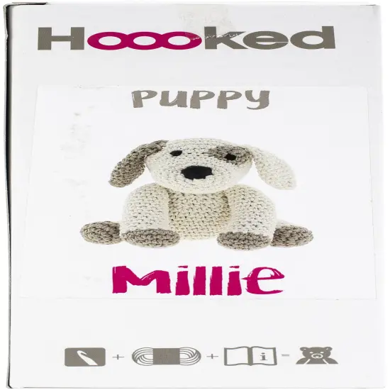 Hoooked Amigurumi DIY Kit W/Eco Barbante Yarn-Puppy Millie {1}