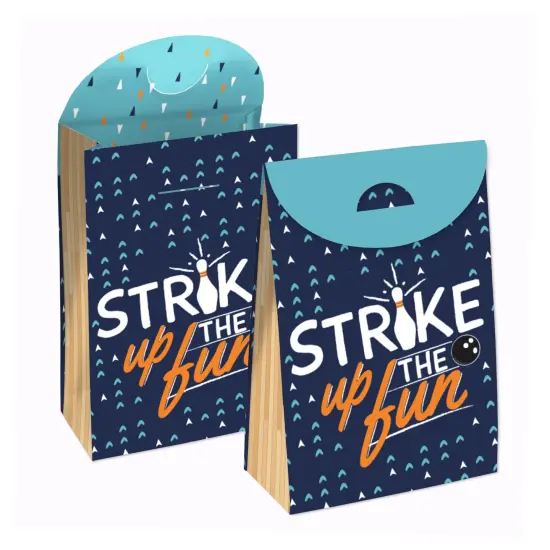Big Dot of Happiness Strike Up the Fun - Bowling - Birthday or Baby Shower Gift Favor Bags - Party Goodie Boxes - Set of 12 {1}