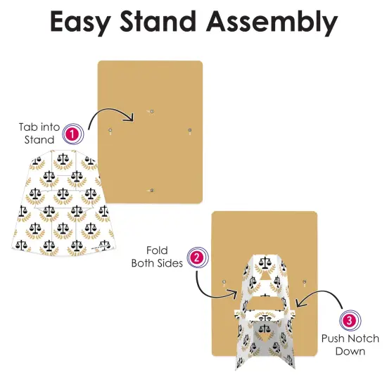 Big Dot of Happiness Law School Grad - Future Lawyer Graduation Party 4x6 Picture Display - Paper Photo Frames - Set of 12 {7}