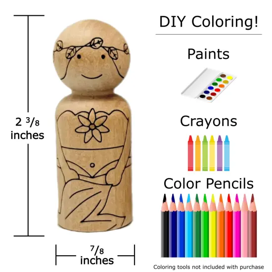 Mermaid Peg Doll Set by Pegsies&trade; {2}