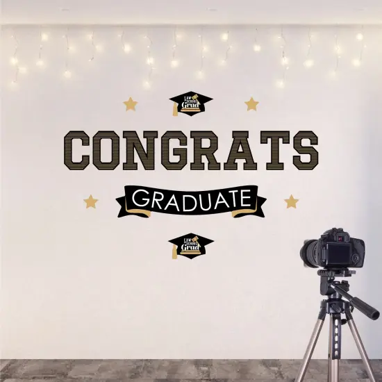 Big Dot of Happiness Law School Graduation Party Photo Backdrop - Wall Decals {6}