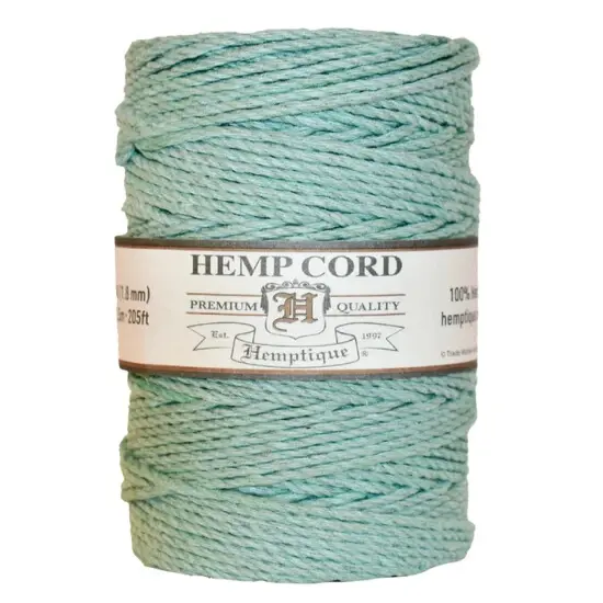 Hemptique 1.8mm #48 Hemp Cord Spools Jewelry Bracelet Making Crafting Scrapbooking Bookbinding Mixed Media Crocheting Macrame Gift Wrapping Outdoor Gardening Light green {1}