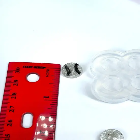 Baseball Softball Stud Earrings Silicone Mold (A6) {4}