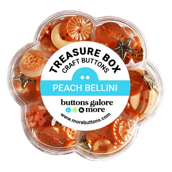 Buttons Galore Treasure Box Fancy Designer Buttons for Sewing and Crafts, Scrapbooks and Paper Crafts - 100+ Buttons {8}