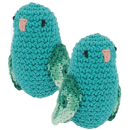 Multipack of 2 - Hoooked Love Bird Yarn Kit W/Eco Barbante Yarn-Turquoise {2}