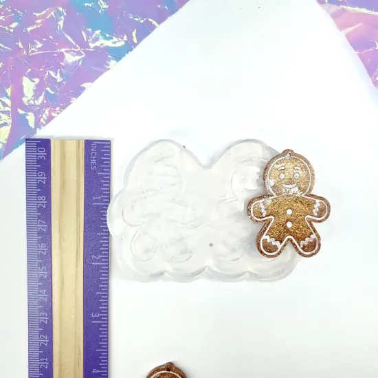Cute Gingerbread Man Cookie Earring Mold(C3) {4}