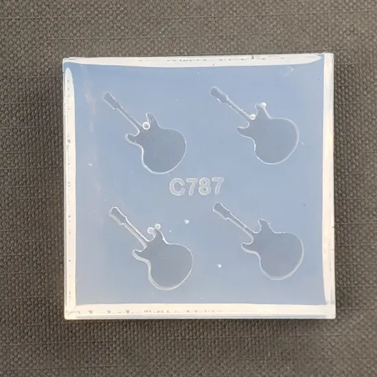 Guitar Stud Earring Mold(B12) {3}
