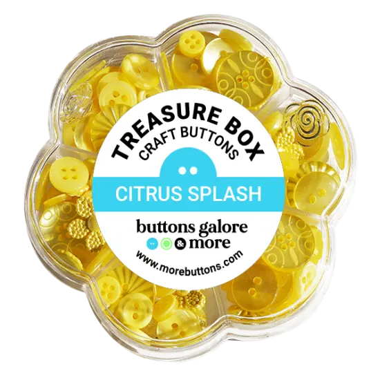 Buttons Galore Treasure Box Fancy Designer Buttons for Sewing and Crafts, Scrapbooks and Paper Crafts - 100+ Buttons {7}