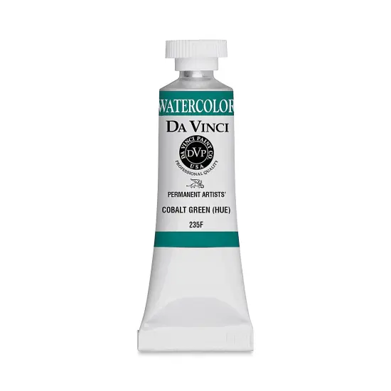 Da Vinci Artists' Permanent Watercolor - Cobalt Green Hue, 15 ml tube {1}