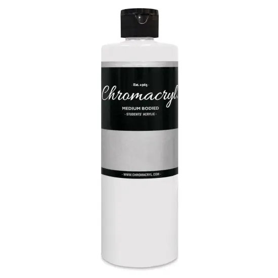 Chromacryl Students' Acrylics - White, 16 oz bottle {2}