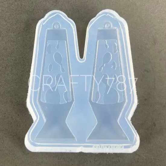 Lava lamp Dangle Earring Silicone Mold 2D (C7) {3}