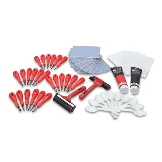 Blick Blue Easy To Cut - Class Pack with Ink {1}