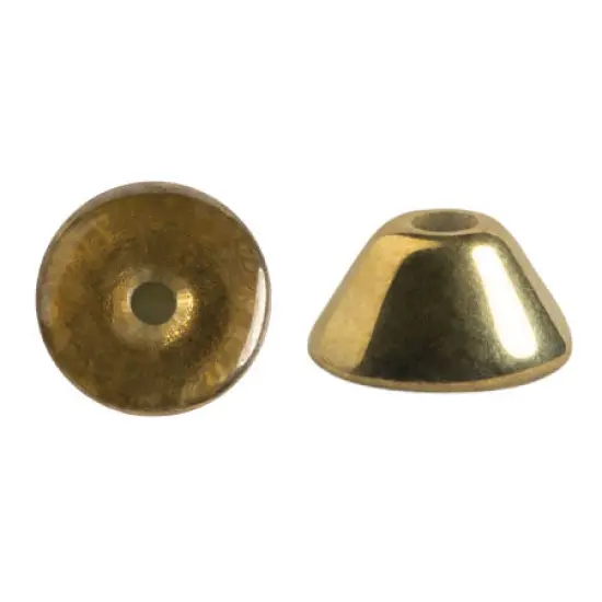 Konos Par Puca&reg;, Czech glass bead, Crystal Dorado, 10 grams {2}