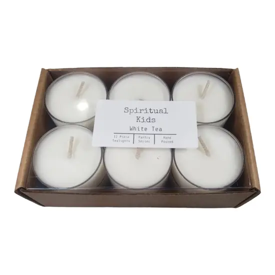 White Tea Natural Soy Wax Tealights Hand Poured with Fragrant/Essential Oils | Christmas Gift | Birthday Gift | Wedding Favors | Relaxing | {2}