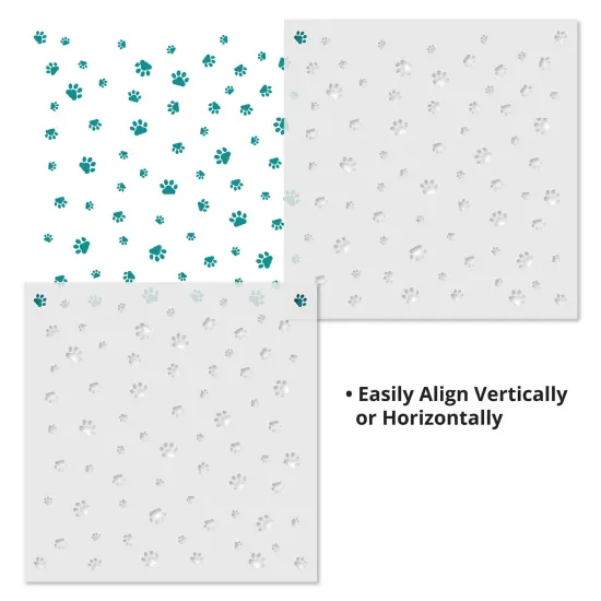 Dog Paw Pattern Wallpaper Stencil | 3552 by Designer Stencils | Reusable Art Craft Stencils for Painting | {3}