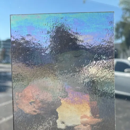 Wissmach COE 96-01LUM Crystal Clear Luminescent Fusible Glass Sheet {4}