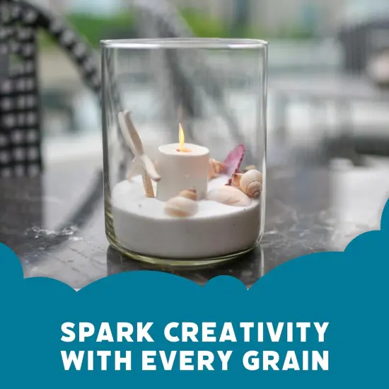 5 lb Decorative Craft Sand - Ideal for Weddings, Therapy, and Creative Projects White {4}