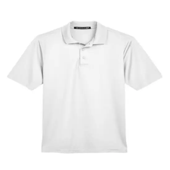 Devon & Jones&reg; CrownLux Performance Men's Plaited Polo White {1}