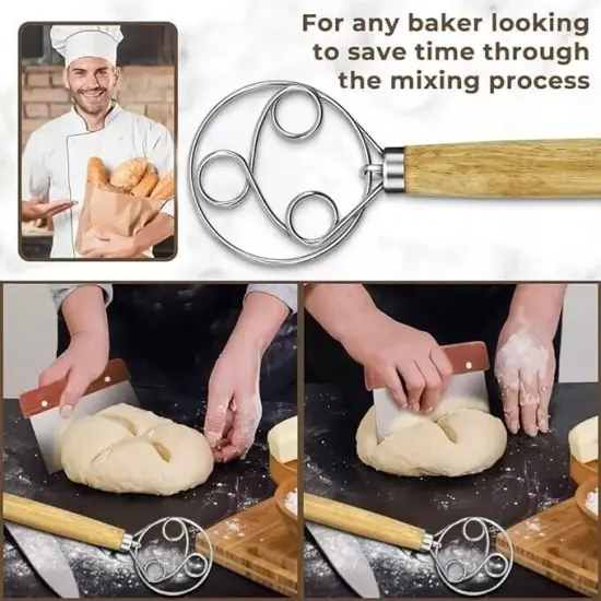 2 Pack Stainless Steel Dutch Whisk {4}