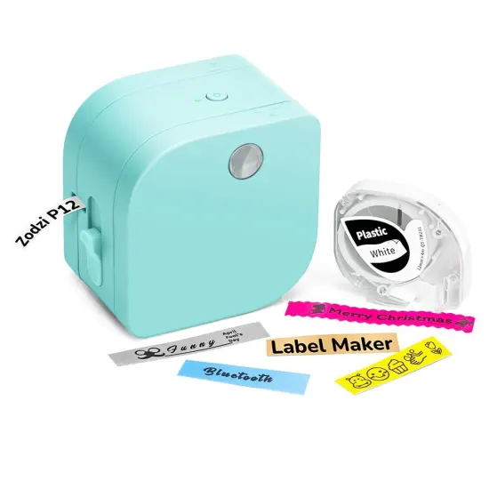 Label Makers, Label Maker Machine with Tape P12, Portable Mini Thermal Inkless Label Printer with Fonts, Bluetooth Sticker Maker for Home Office Organization Labeling {2}