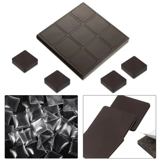 72 PCS Craft Magnets Glass Ceramic Ferrite Magnet with Adhesive Backing and Transparent Clear Glass Cabochons for DIY Craft Fridge Refrigerator Magnets Pendants(Square,1.2 Inch) {4}