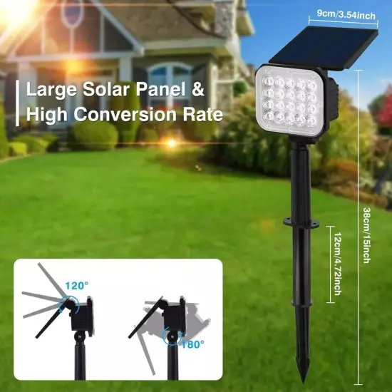 T-SUN 6Pack Solar Power Outdoor Spot Light Landscape Garden Pathway Lights {3}