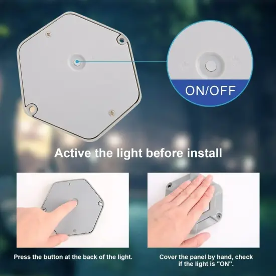 4Pack Solar Deck Lights Blue Driveway Dock Lights Blue Light for Step Sidewalk {2}