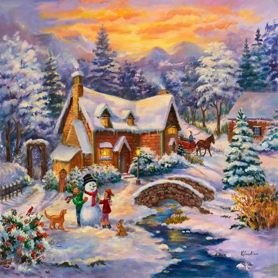 Sunsout Winter Wonderland 550 pc Christmas Jigsaw Puzzle 37932 {1}