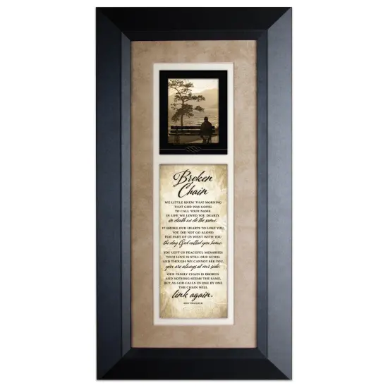 Dexsa Broken Chain&hellip;Wood Framed Art {1}