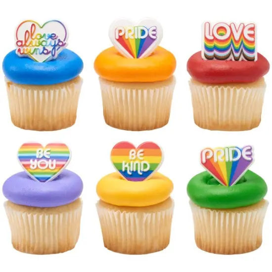 Love Always Wins Cupcake Rings, 12ct {3}