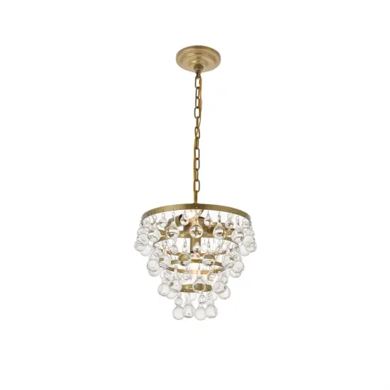 Kora 3 light Brass Pendant {4}