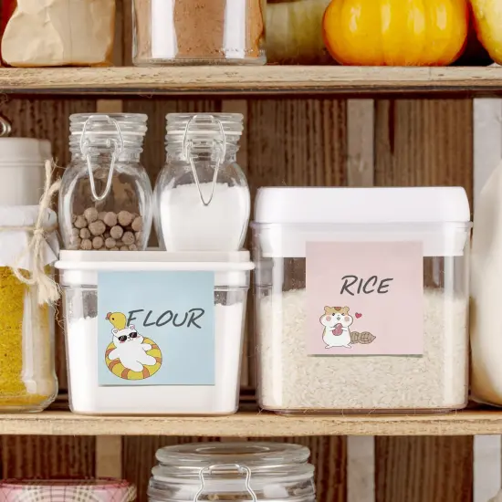 Wrapables Funny Chipmunks Sticky Notes, Adhesive Memo Notepads for Home, Office, Work (Set of 4) {5}