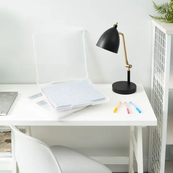 IRIS USA 10 Pack 12" x 12" Slim Portable Scrapbook Case, Clear {2}