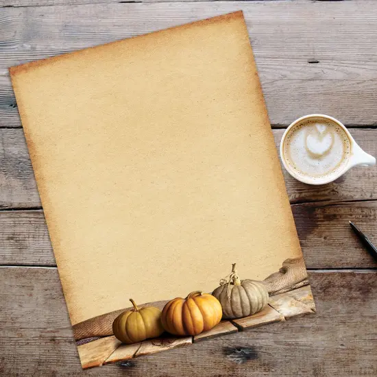 Great Papers! Fall Pumpkins Letterhead, Invitations and Announcements, Printer Friendly 8.5" x 11", 80 Pack {2}