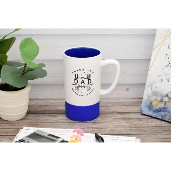 Dexsa Thank You Dad Designer Mug, Heat Resistant - 16 oz {2}